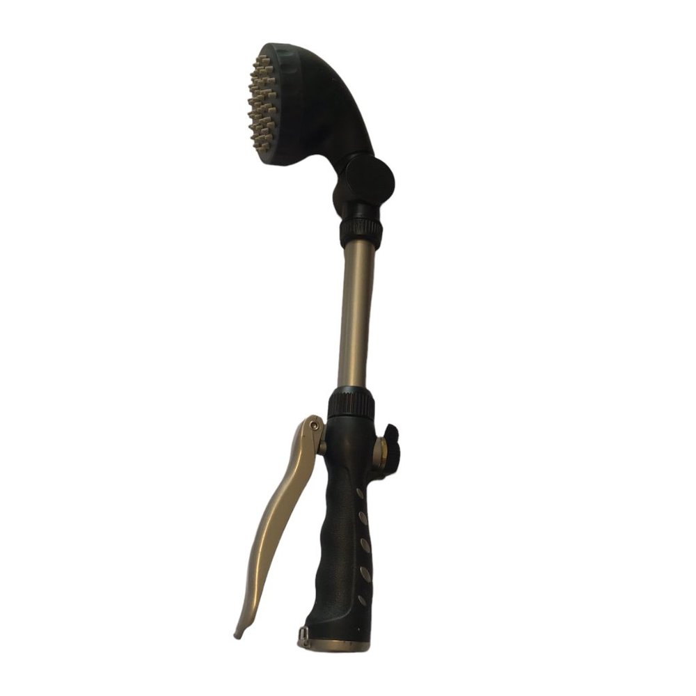 Hose Sprayer Wand Attachment Nozzle Gardening Water Ratcheting Head, Adjustable